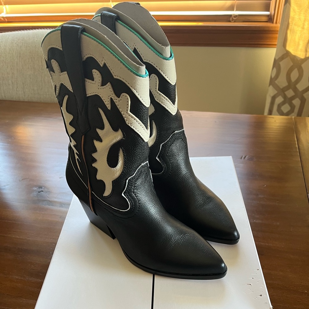 Dolce Vita Landen Black Leather Boots